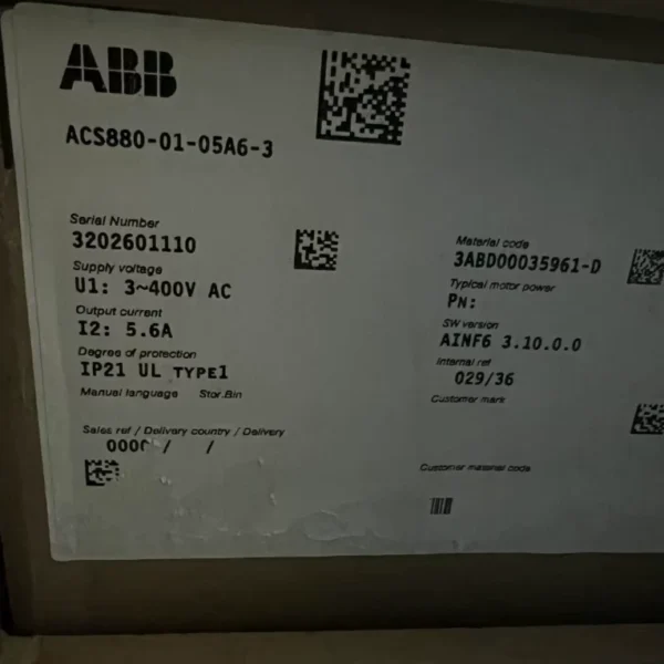 ABB ACS880-01-05A6-3 frequency converter