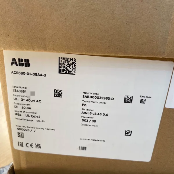 ABB Frequency Converter ACS880-01-09A4-3