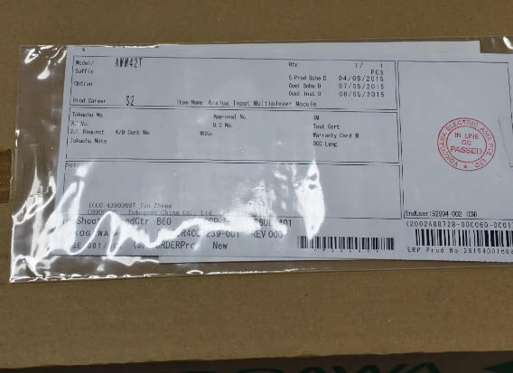 YOKOGAWA AMM42T TRANSMITTER INPUT MULTIPLEXER MODULE