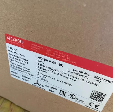 BECKHOFF AX5201-0000-0200 Digital Compact Servo Drives
