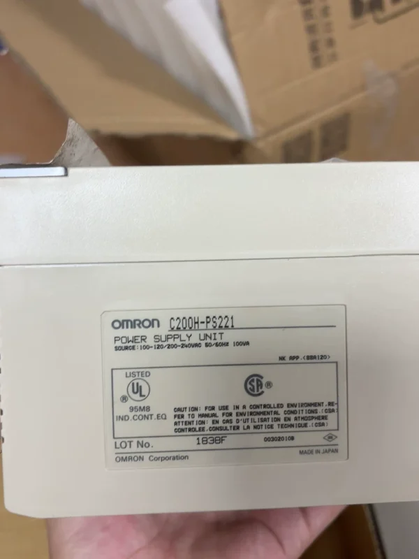 Omron Sysmac C200H-PS221 Power Supply Unit