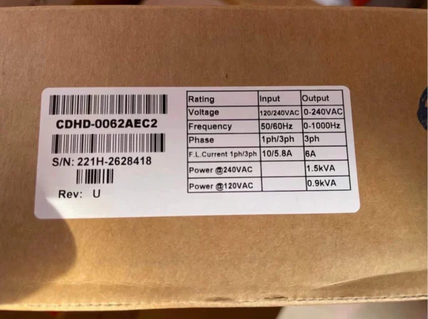 Servotronix CDHD-0062AEC2 Servo Driver