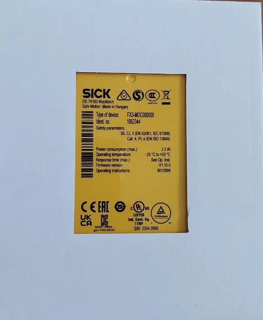 SICK FX3-MOC000000 Safety relay
