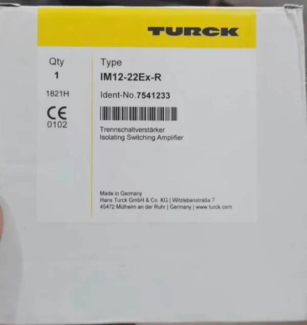 TURCK safety barrier IM12-22EX-R