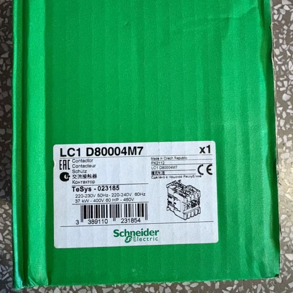 Schneider contactor LC1D80004M7