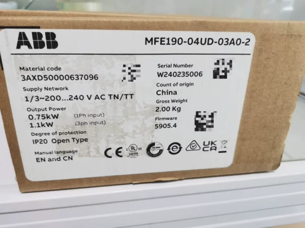 ABB MFE190-04UD-03A0-2 Servo Drive