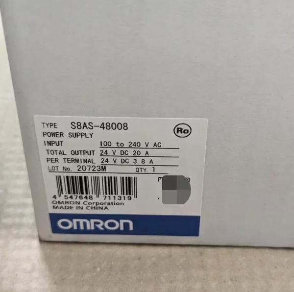 Omron S8AS-48008 Eslite Industrial Contro