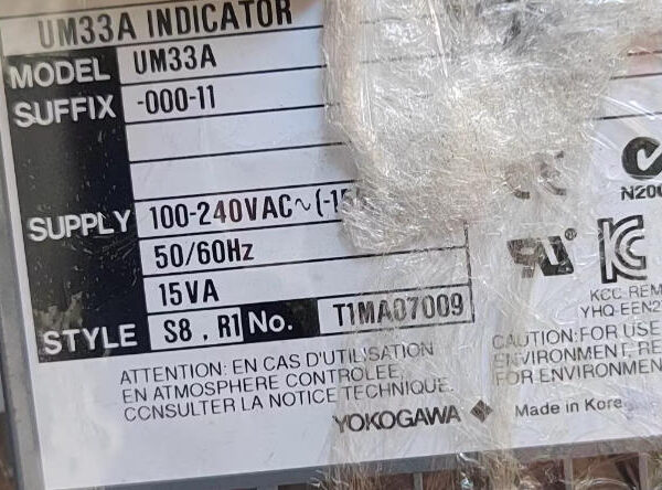 Yokogawa Programmable Controller UM33A-000-11